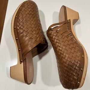 NWOT J.Jill Women’s studded woven Cameron Clogs